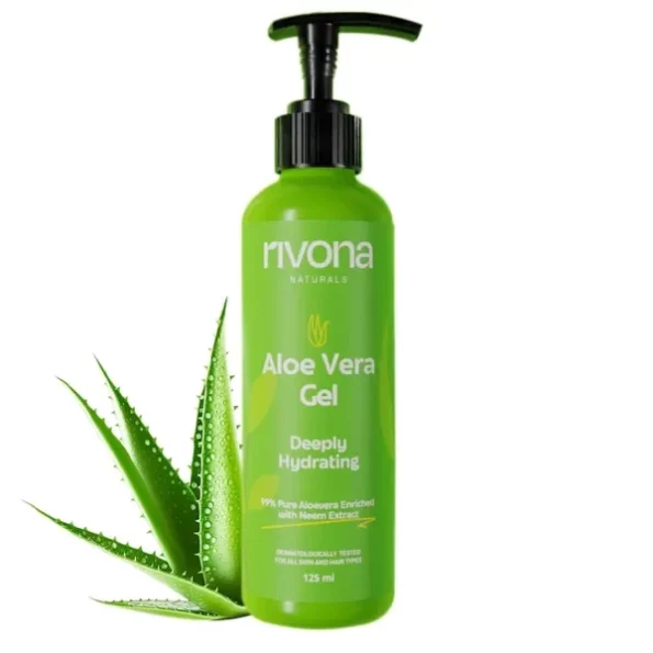 Rivona Naturals 99% Pure Aloe Vera Gel 125 ml available on Herbkart