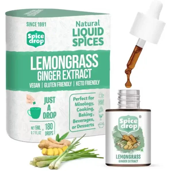 Spice Drop Lemongrass Ginger Natural Extract 5 ML (180 Drops), Herbkart8t781EMluUaT8L.webp, Herbkart8t781EMluUaT8L