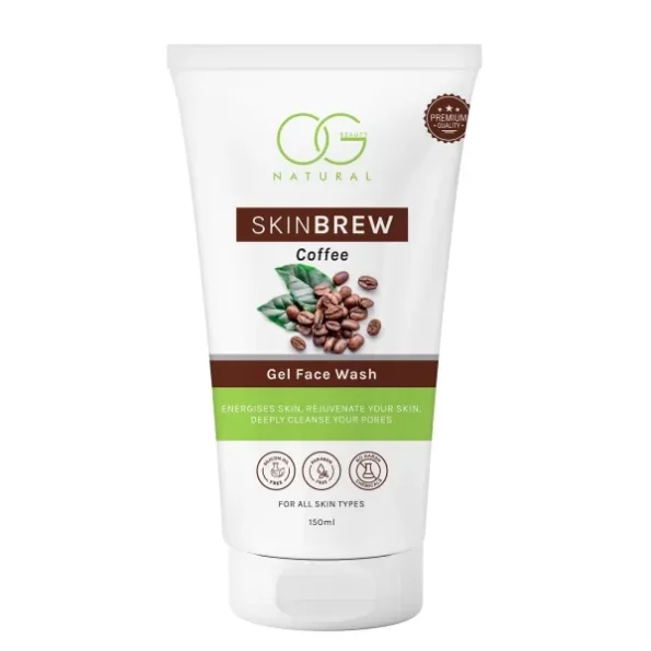 OG Beauty Natural Skinbrew Coffee Gel Face Wash 150ml available on Herbkart