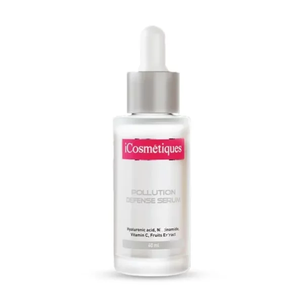 iCosmetiques Advance Care Pollution Defense Serum, Vitamin C & Hyaluronic Acid 40ml available on Herbkart