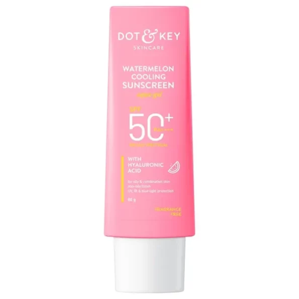 Dot & Key Watermelon Hyaluronic Cooling Sunscreen SPF 50 PA+++, 80g available on Herbkart