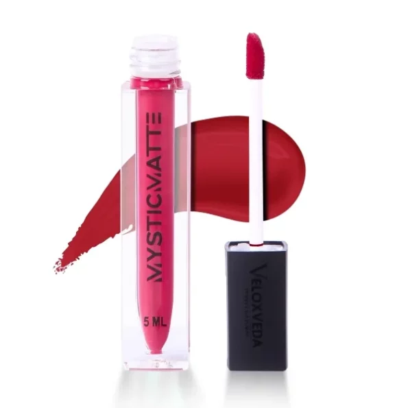 VeloxVeda MysticMatte, Liquid Matte Lipstick - Cherry Darling - 5ml. available on Herbkart