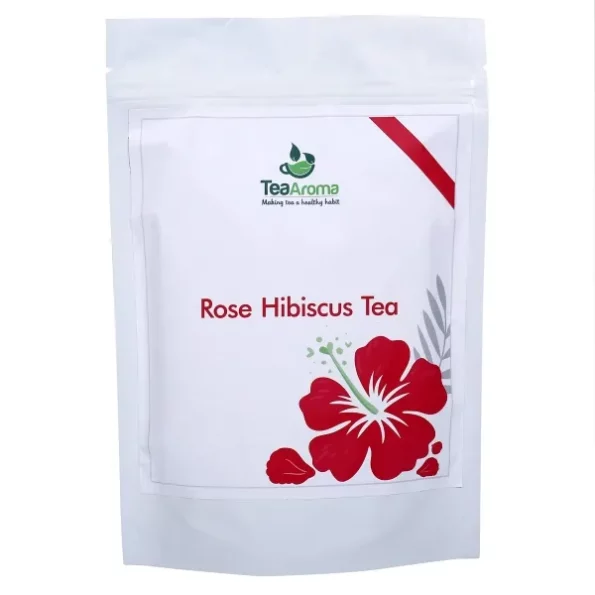 Tea Aroma -Rose Hibiscus Tea Caffeine, 100 Gm, Herbkart8t7713OcOS4bEL.webp, Herbkart8t7713OcOS4bEL