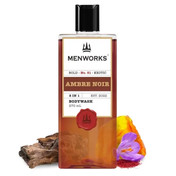 Menworks Ambre Noir Bodywash & Shower Gel 270ml available on Herbkart