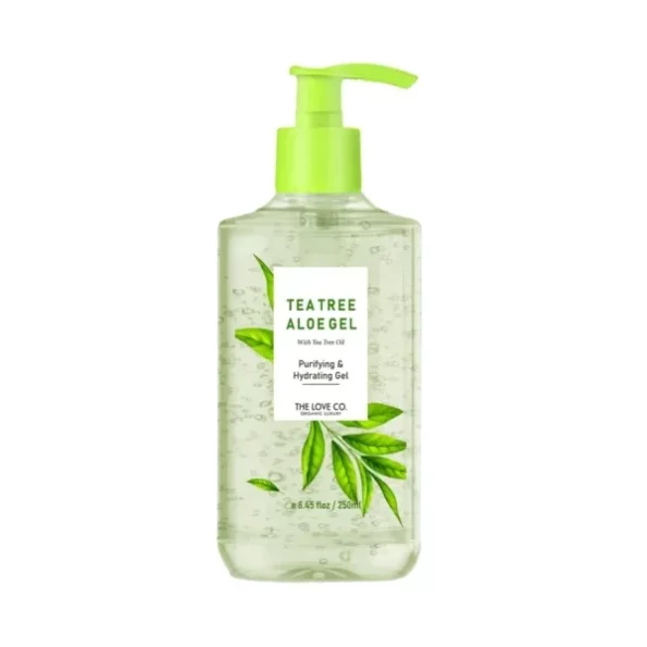 THE LOVE CO Aloe Vera & Tea Tree Oil Gel - 250ml available on Herbkart