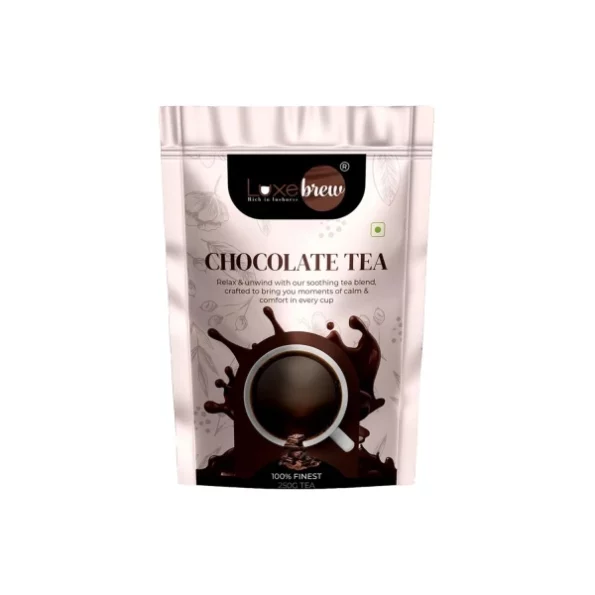 Luxebrew Chocolate Tea 250gm available on Herbkart