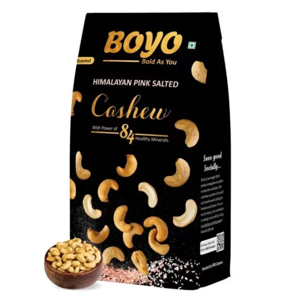 BOYO Roasted Cashew Nuts 200g Himalayan Pink Salted and Crunchy Kaju, Herbkart8t761Q2OT7hiRL.webp, Herbkart8t761Q2OT7hiRL