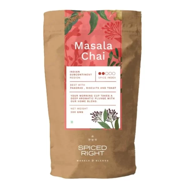 Spiced Right Chai Masala Powder for Tea 200gm available on Herbkart