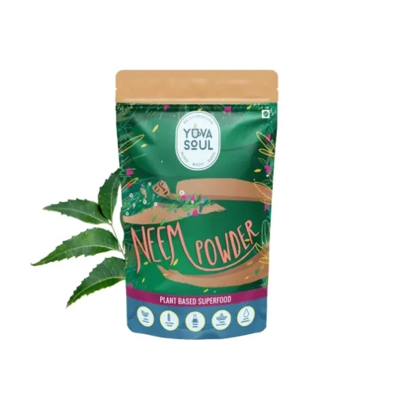 YUVA SOUL Natural Neem Leaves Powder for Face Pack, Clear Skin, Neem Powder for Hair Growth - 200 Grams, Herbkart8t761SUORT2bLL.webp, Herbkart8t761SUORT2bLL