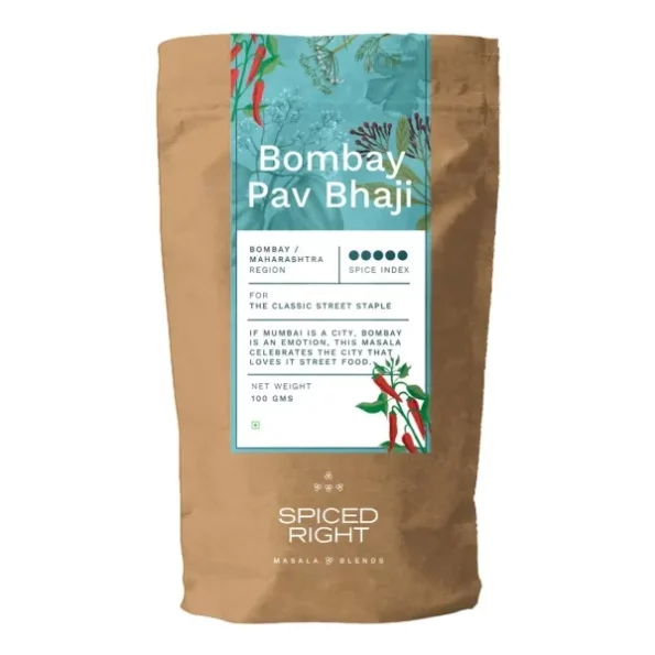 Spiced Right: Bombay Pav Bhaji Masala 100g available on Herbkart