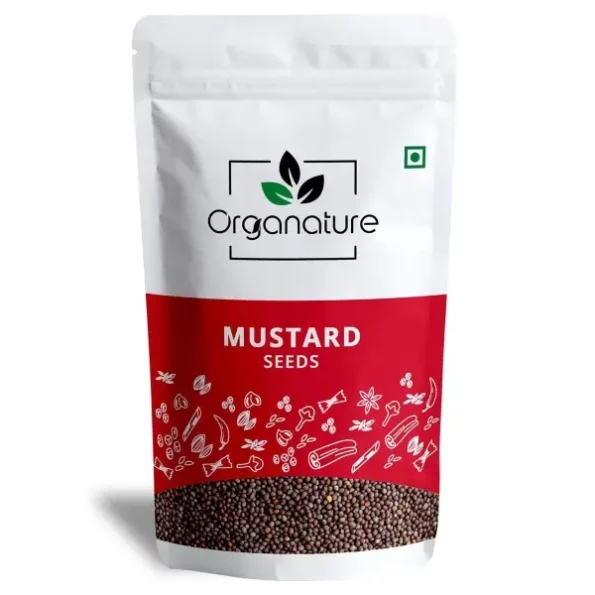 Organature Fresh Natural Mustard Seeds Small 400 Grams available on Herbkart