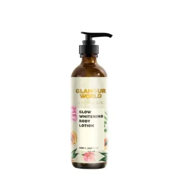 Glamour World Ayurvedic Glow Body Lotion Whitening, 200 ml available on Herbkart