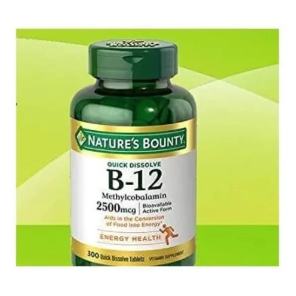 Nature Bounty B12, 300 TABLETS available on Herbkart