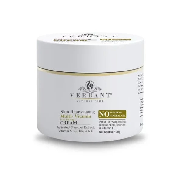 Verdant Natural Care Rejuvenating Anti-Acne Face Cream - 100 ml available on Herbkart