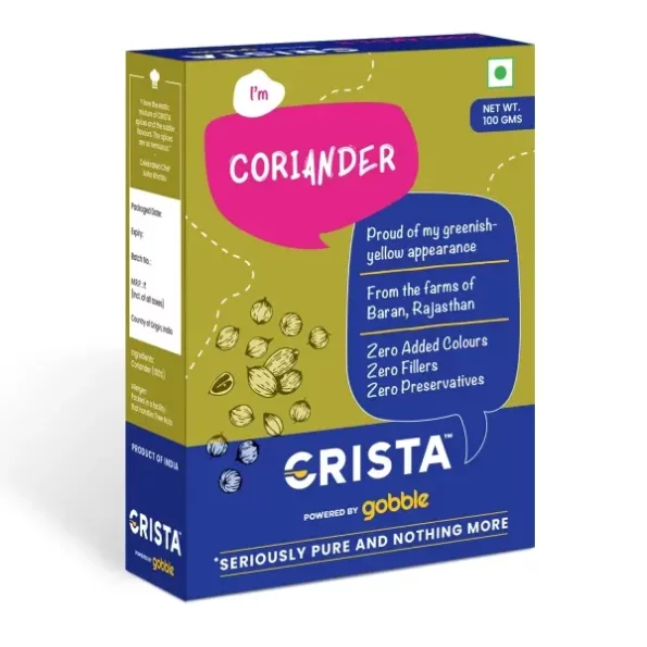 CRISTA Whole Coriander 100 gms available on Herbkart