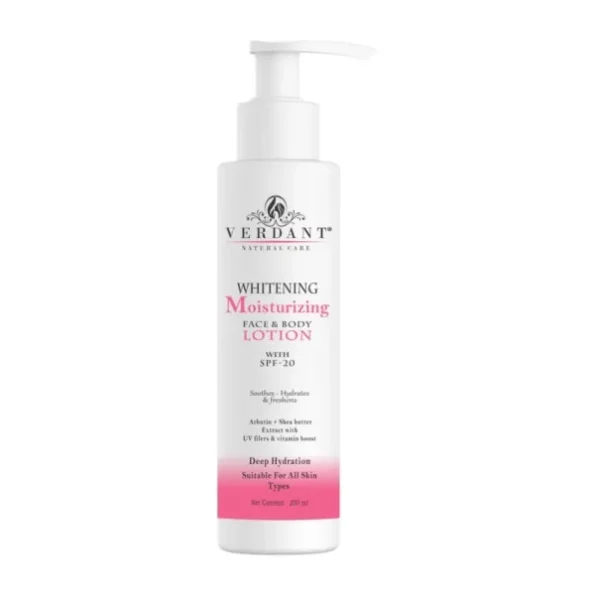 Verdant Natural Care Skin Brightening Body Lotion with SPF 20 - 200 ml available on Herbkart