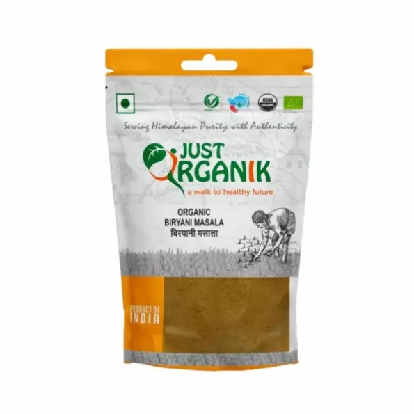 Just Organik - Organic Biryani Masala 100gm available on Herbkart