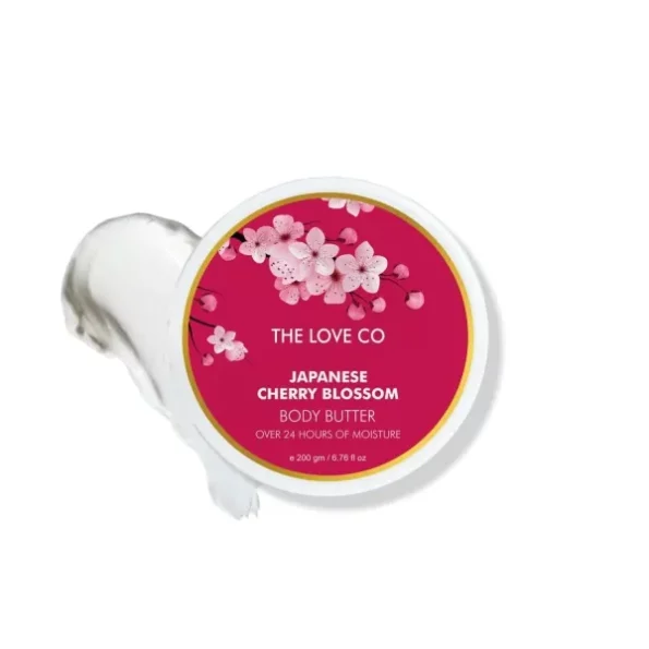 THE LOVE CO. Japanese Cherry Blossom Body Butter - 200gm available on Herbkart