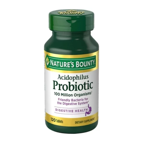 Natures Bounty Acidophilus Probiotic, Pack of 120 Tablets available on Herbkart