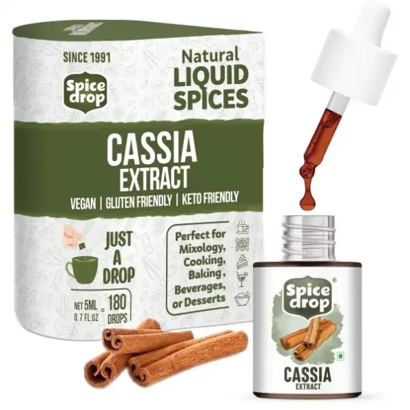 Spice Drop Cinnamon Bark Cassia Extract 5 ML (180 Drops) available on Herbkart