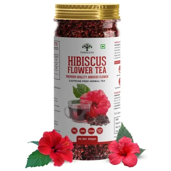 Vanalaya Hibiscus Tea For 50 grams available on Herbkart