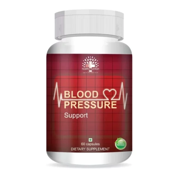 Healthy Nutrition Blood Pressure Management Supplemet with Arjuna Extract & Moringa Extract-Veg 60 Capsules available on Herbkart