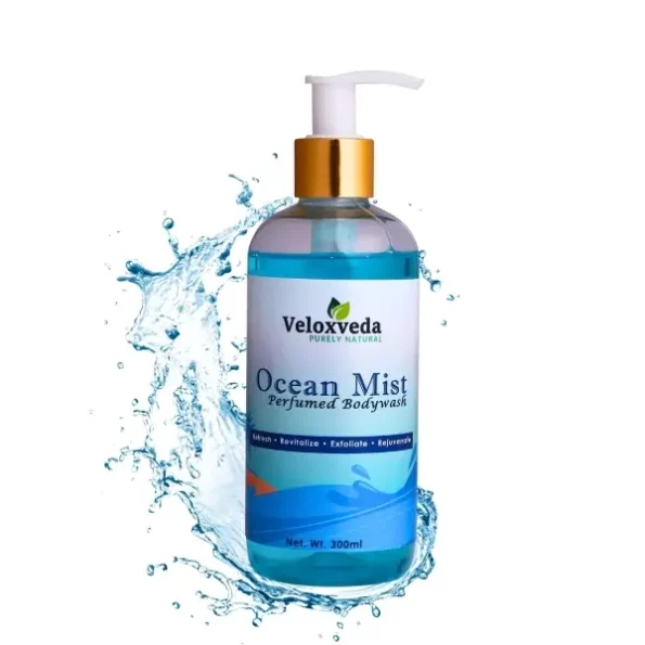 VeloxVeda Ocean Mist Exfoliating Body Wash 300 ml available on Herbkart