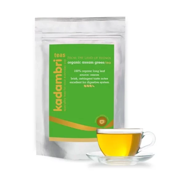 Kadambri Teas 100% Assam Organic Green Tea (200 grams) available on Herbkart