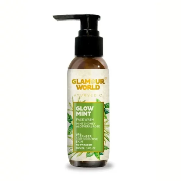 Glamour World Ayurvedic Glow Mint Face Wash available on Herbkart