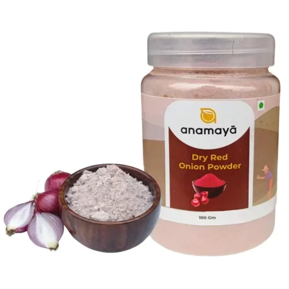 Anamaya Dry Red Onion Powder, 100 gms available on Herbkart