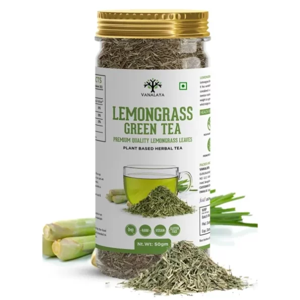 VANALAYA Lemongrass Loose Leaves Green Tea 50Gm available on Herbkart