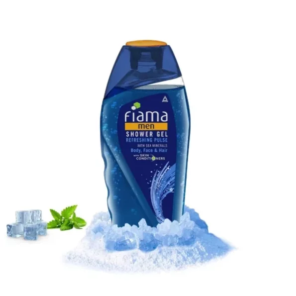 Fiama Men Refreshing Pulse Shower Gel, with skin conditioners & sea minerals, 250ml available on Herbkart