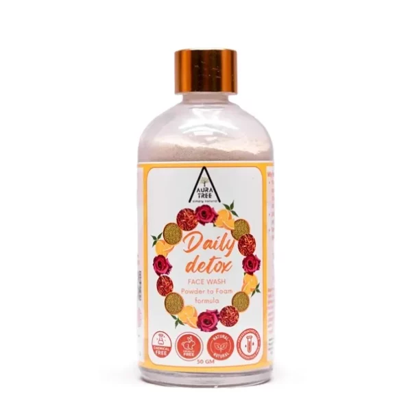 AuraTree Vitamin C Powder Face Wash 50gm available on Herbkart