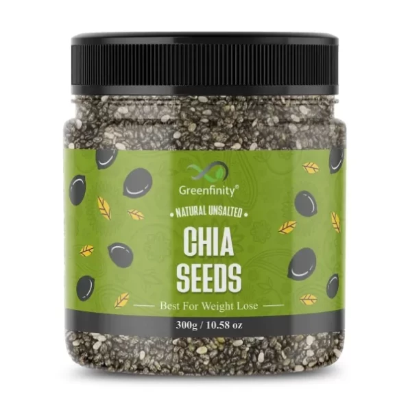 GreenFinity Chia Seeds 300g available on Herbkart