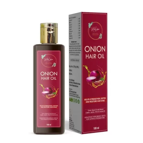 Muloha Onion Hair Oil, Controls Hair Fall, Enriched with Hair, Strength-Boosting - 100 ml available on Herbkart