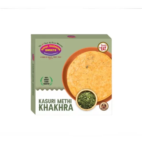 Vipul Dudhiya Sweets Methi Khakhra, 400 Grams, Herbkart8t761IxoRug7AL.webp,