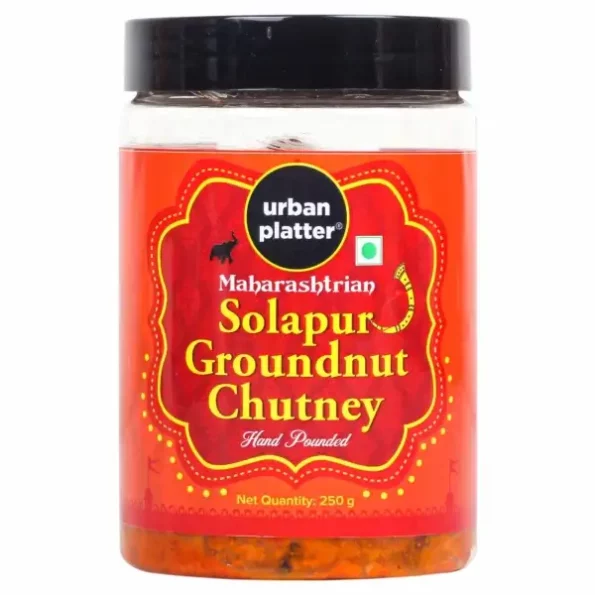 Urban Platter Solapur Groundnut Chutney, 250g available on Herbkart