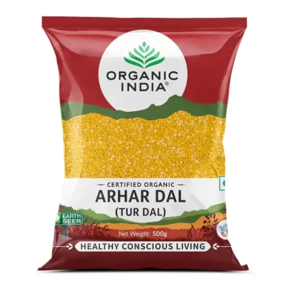 ORGANIC INDIA Organic Arhar Dal(Tur Dal) 500g, Herbkart8t781y4209d4kL.webp, Herbkart8t781y4209d4kL