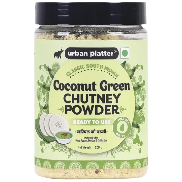 Urban Platter South Indian Style Instant Coconut Green Chutney Powder, 200g, Herbkart8t781Rycu6jKDL.webp, Herbkart8t781Rycu6jKDL