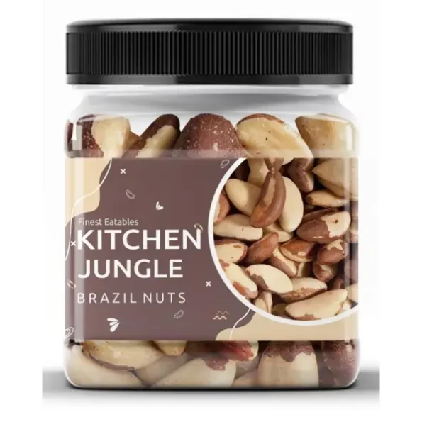 Kitchen Jungle Whole Brazil Nuts(250Gm Jar) available on Herbkart