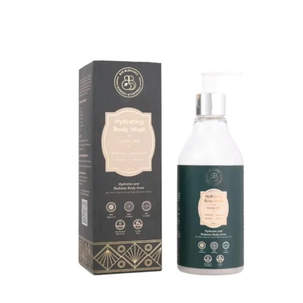 Bio Blessings Donkey Milk & 2% Salicylic Acid Hydrating Body Wash - 250ml available on Herbkart