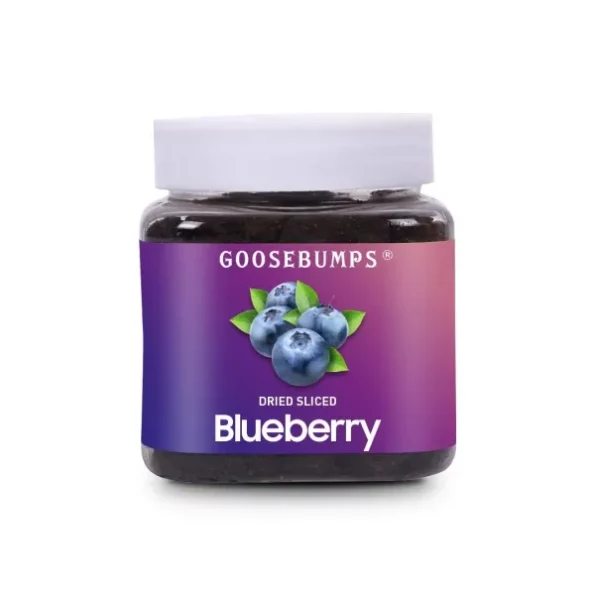 Goosebumps Dried Sliced Blueberries, Sweet and Delicious Blueberry, 250g available on Herbkart