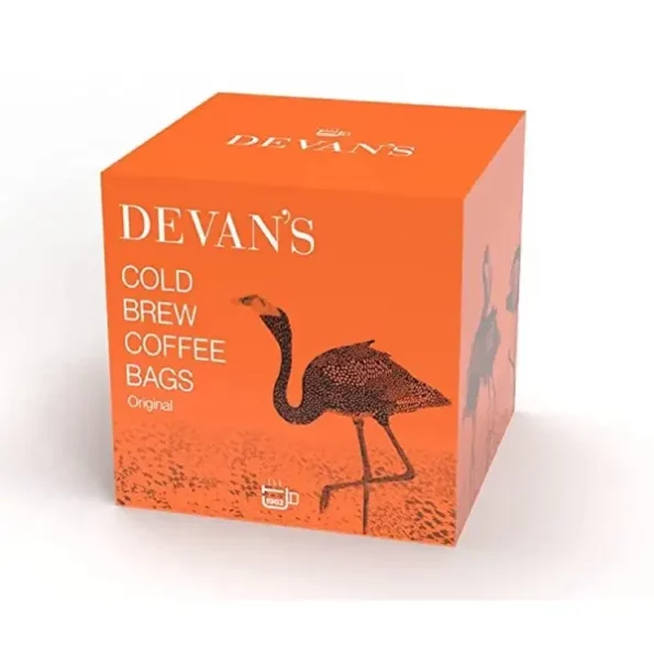 Devans Original Cold Brew Coffee Bags (5 Bags) Arabica Flavour Pack of 5x50 Gms available on Herbkart