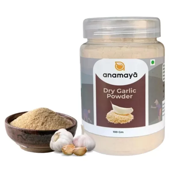 Anamaya Dehydrated Garlic Powder Dry, 100 Gms available on Herbkart