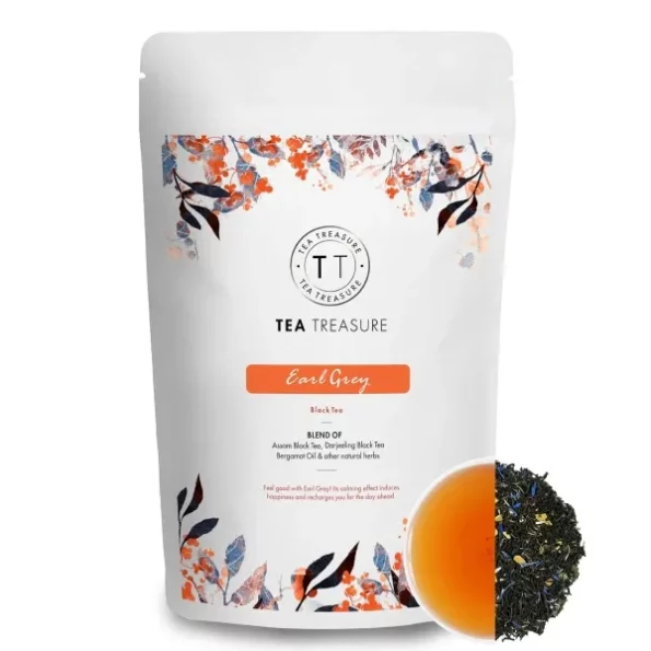 Tea Treasure Earl Grey Tea - 100 gm available on Herbkart