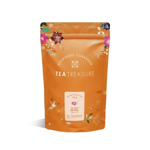 Tea Treasure 28 Days Detox with Garcinia Combogia and Oolong Tea, 100 g available on Herbkart