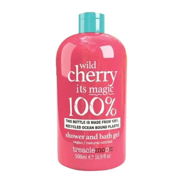 Treaclemoon Wild Cherry Magic Moisturizing Shower & Bath Gel with Natural Cherry Extracts - Cleanse & Nourishes | Skin Care Treatment | Paraben Free | Vegan Friendly - 500 Ml, Herbkart8t761a20F7TvYL.webp, Herbkart8t761a20F7TvYL