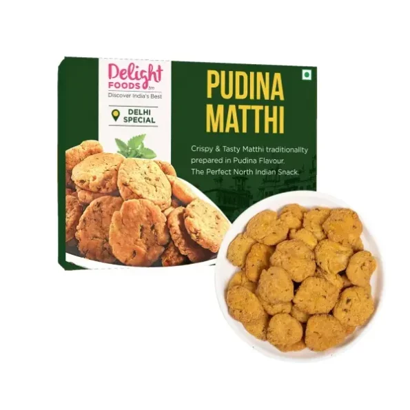 Delight Foods Pudina Mathri (300g), Herbkart8t771WAo6bV20uL.webp, Herbkart8t771WAo6bV20uL