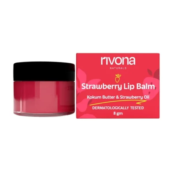 Rivona Naturals Strawberry Lip Balm 8 gm, Herbkart8t7515ctPNbnJL.webp, Herbkart8t7515ctPNbnJL