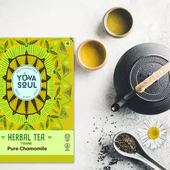 YUVA SOUL Pure Chamomile Herbal Tea - 25 Grams available on Herbkart